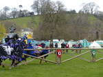 FZ013173 Black and blue knights jousting.jpg